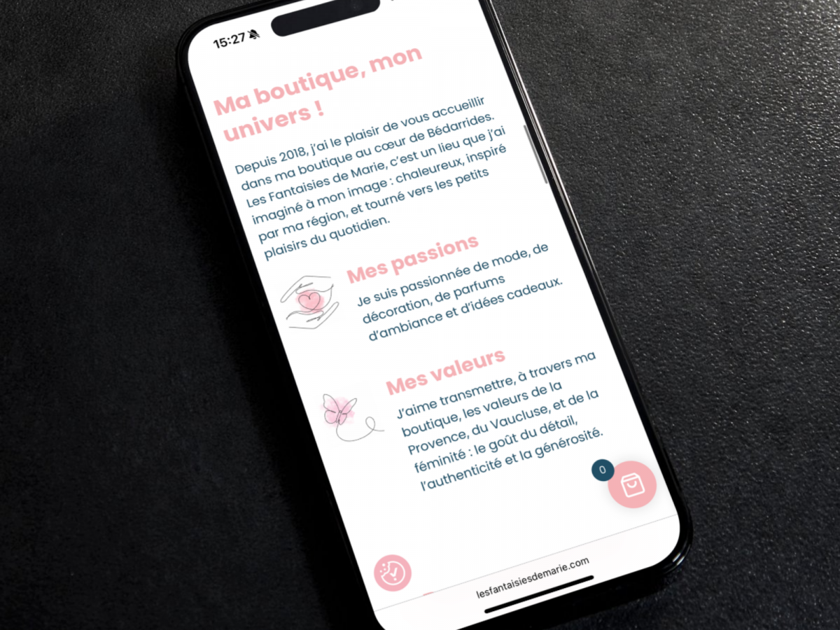 Site Web - Les Fantaisies de Marie : 2